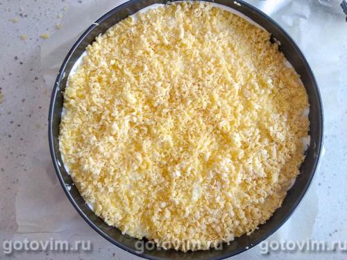 Творожный пирог с персиками и воздушной меренгой