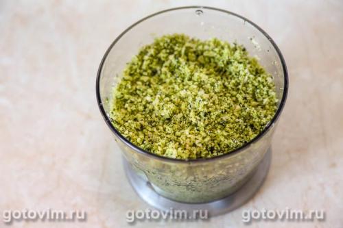 Макароны с миндальным песто