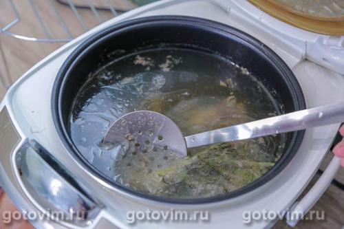 Летний суп из свежей кукурузы с лисичками
