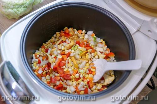Летний суп из свежей кукурузы с лисичками