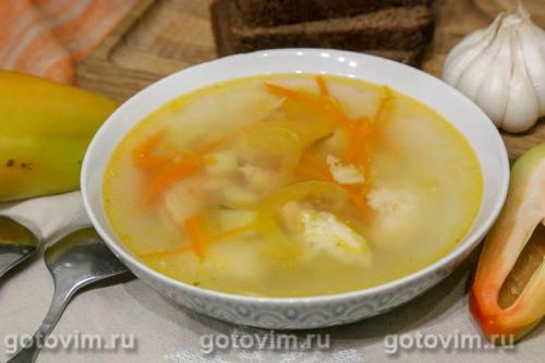 Рыбный суп с креветочными клецками в мультиварке