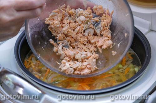 Рыбный суп с креветочными клецками в мультиварке