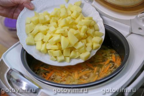 Рыбный суп с креветочными клецками в мультиварке