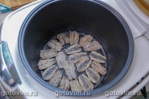 Хамса в панировке, жаренная в мультиварке