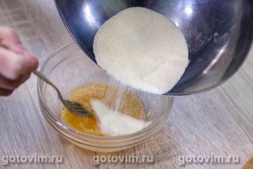 Клецки из манки с креветками