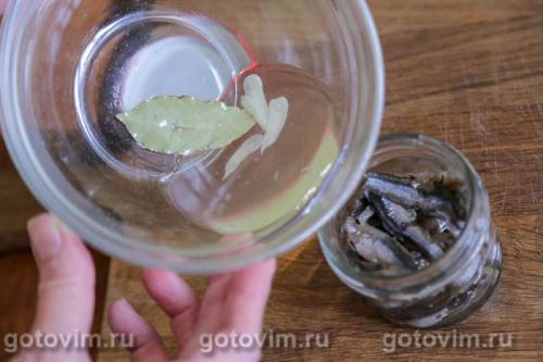 Сухой посол хамсы с ароматным маслом