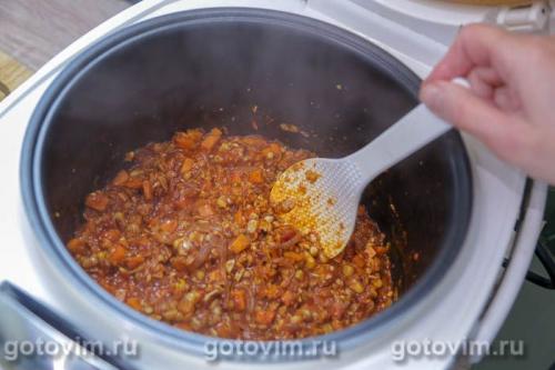 Мексиканский суп с кукурузой и горохом в мультиварке