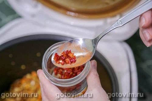 Мексиканский суп с кукурузой и горохом в мультиварке