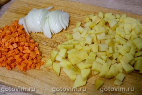 Мексиканский суп с кукурузой и горохом в мультиварке