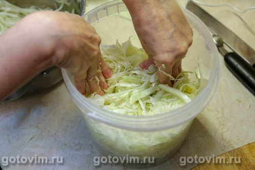 Квашеная капуста с клюквой и яблоками
