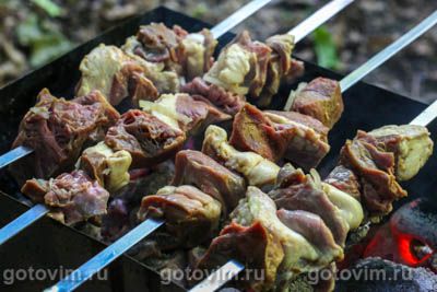 Шашлык из говяжьего сердца Шашлык из говяжьего сердца